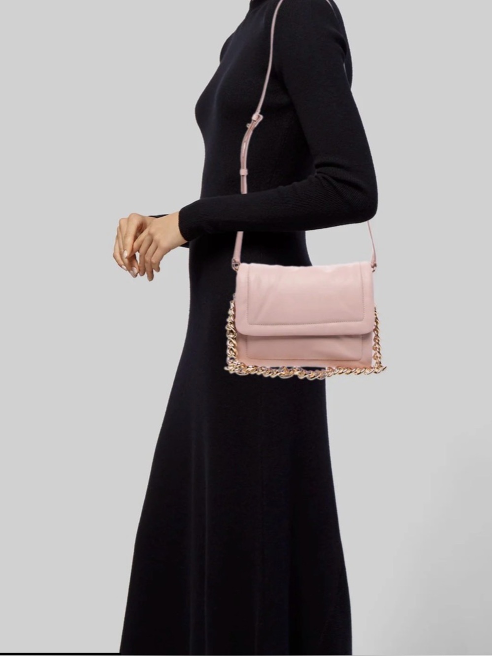 Marc Jacobs The Pillow Leather Chain Shoulder Bag - Peach Whip Pink - NWOT